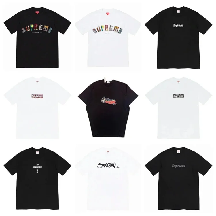 Supreme Burberry collaboration T-shirt TEE 1:1 High Quality ( 40 + styles) 7491086075