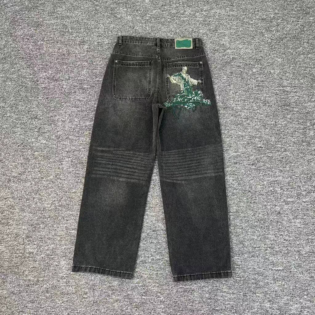 Denim Jeans [4 Styles: Blue, Black, Patched, Embroidered]