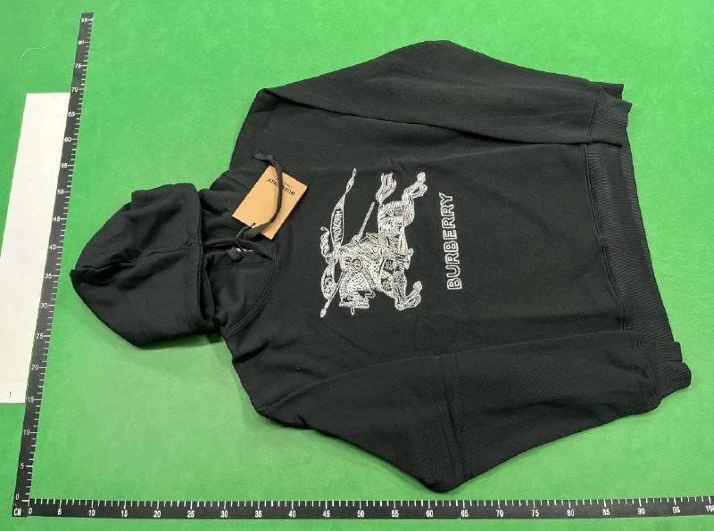 Burberry Check Print Hooded Sweatshirt