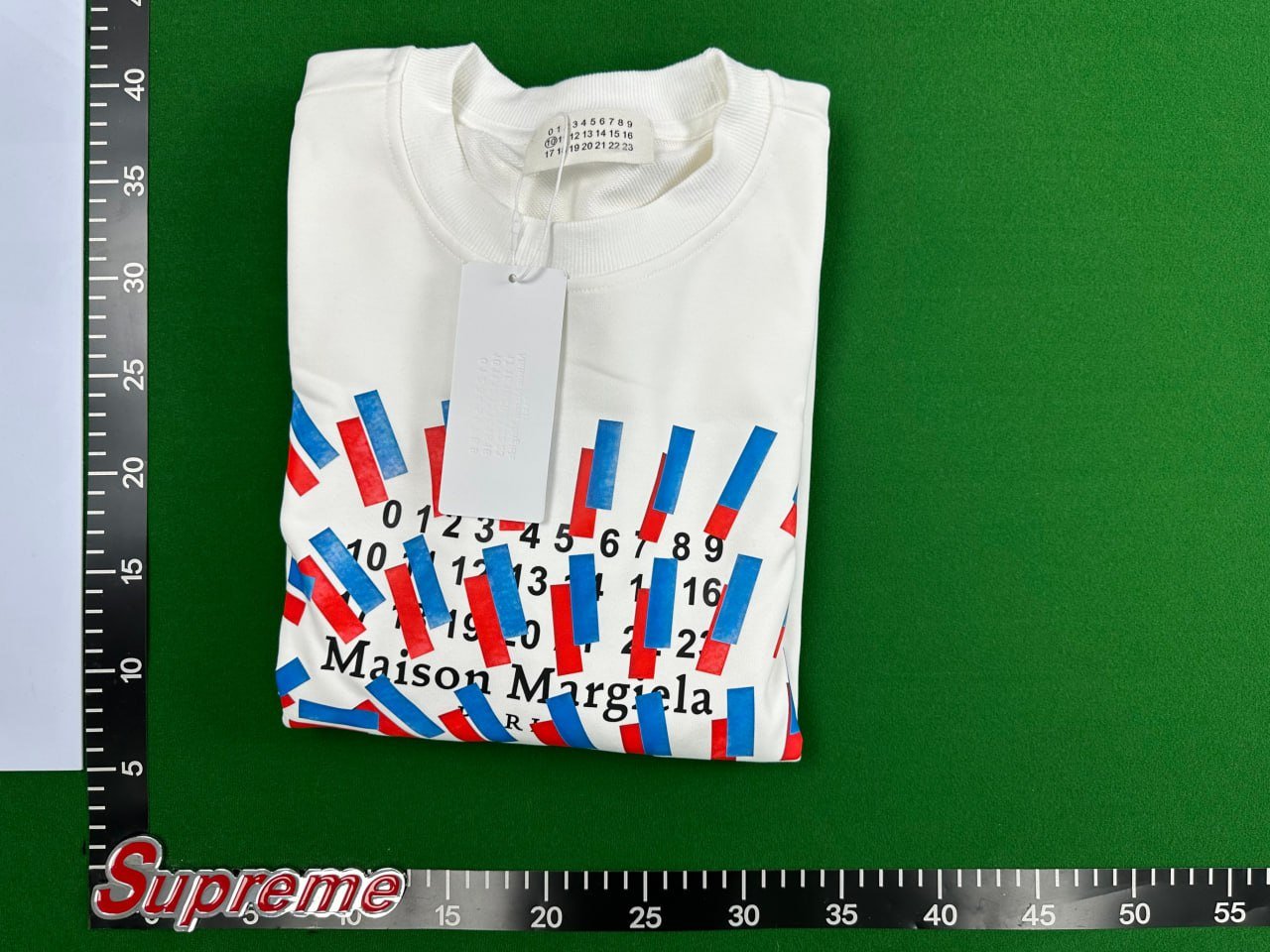 Maison Margiela Numbers Print Long-Sleeve T-Shirt