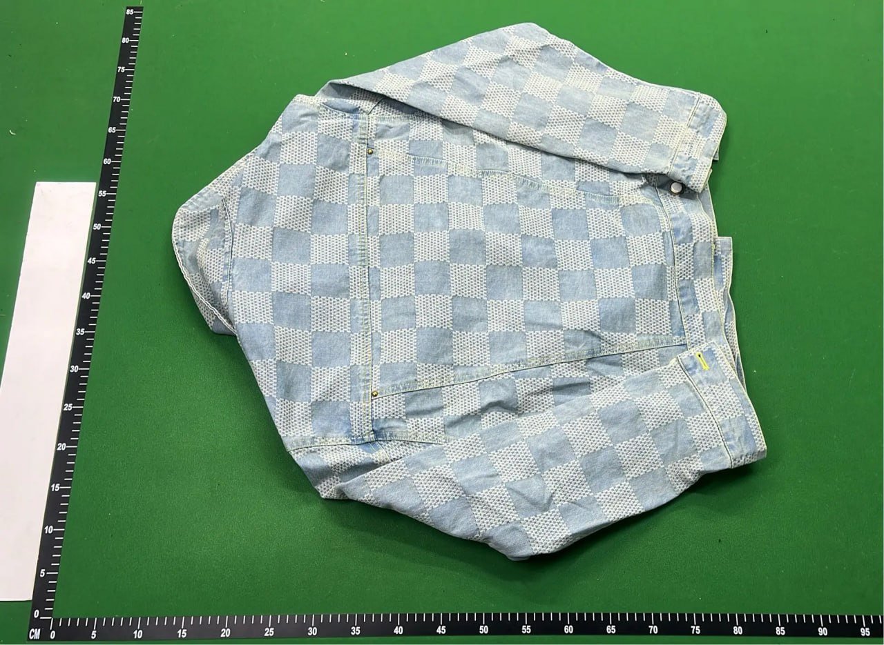 Louis Vuitton Damier Denim Jacket and Pants Set