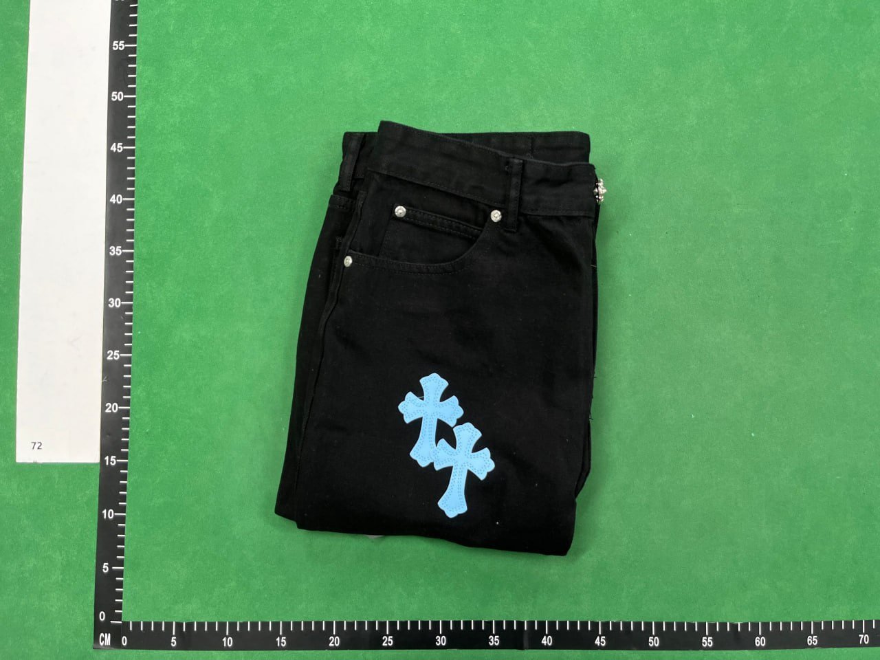 Chrome Hearts Cross Embroidery Jeans