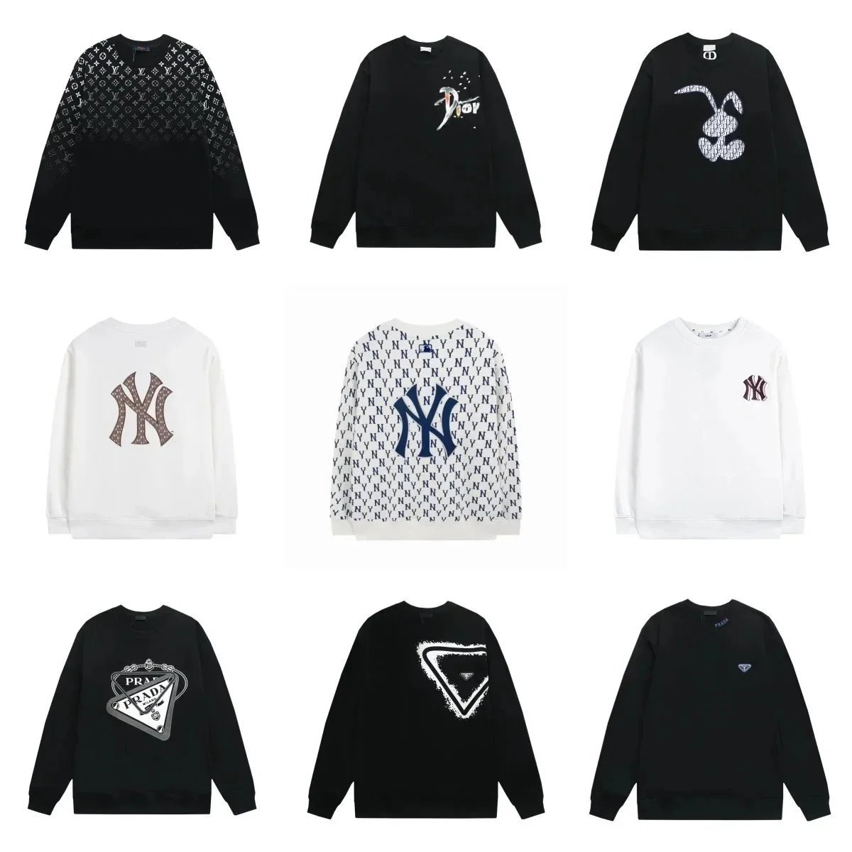 Dior & Gucci & LV & Prada Crew neck sweatshirt (40 styles) 