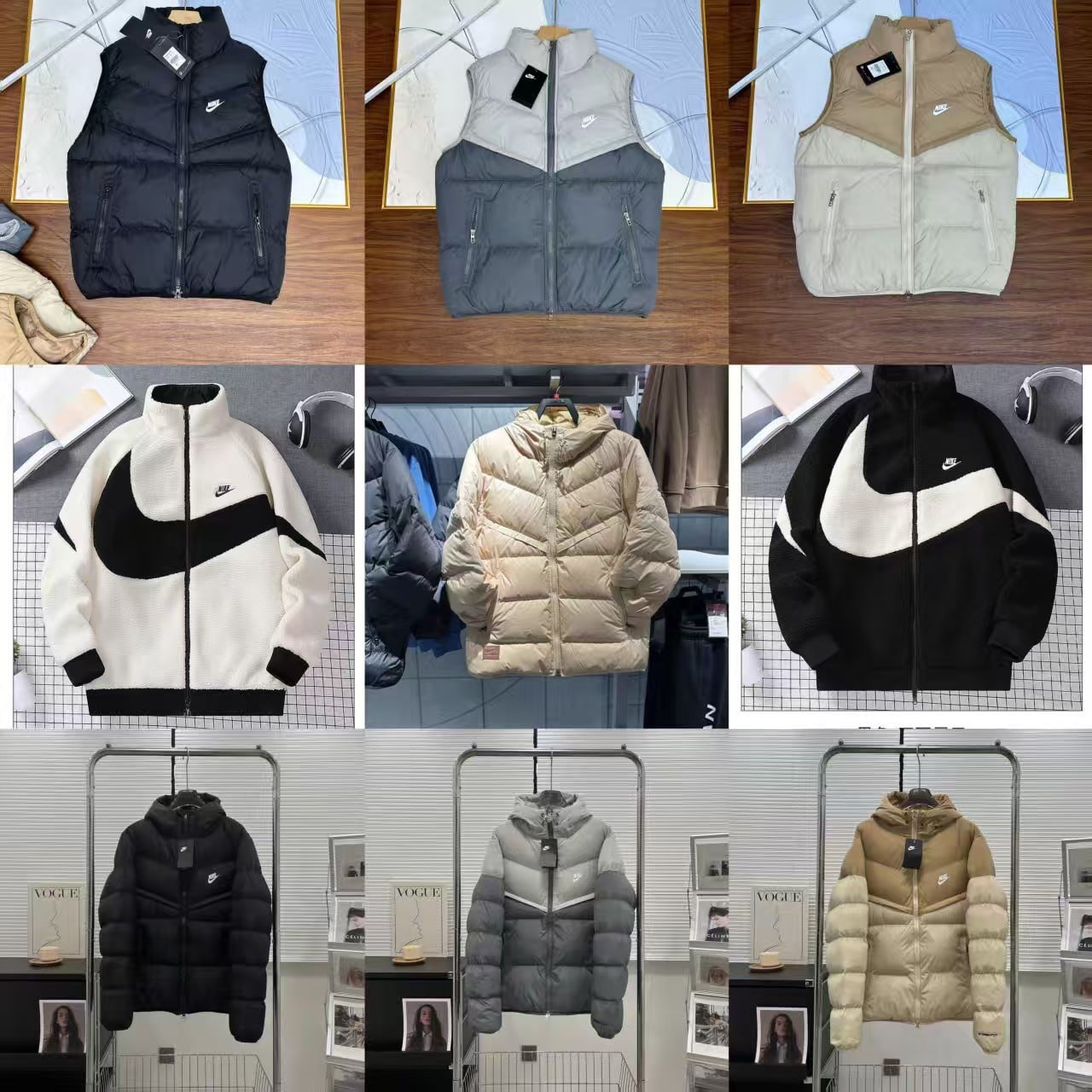 Nike B22 Puffer Vest & Fleece Jacket [31 styles]