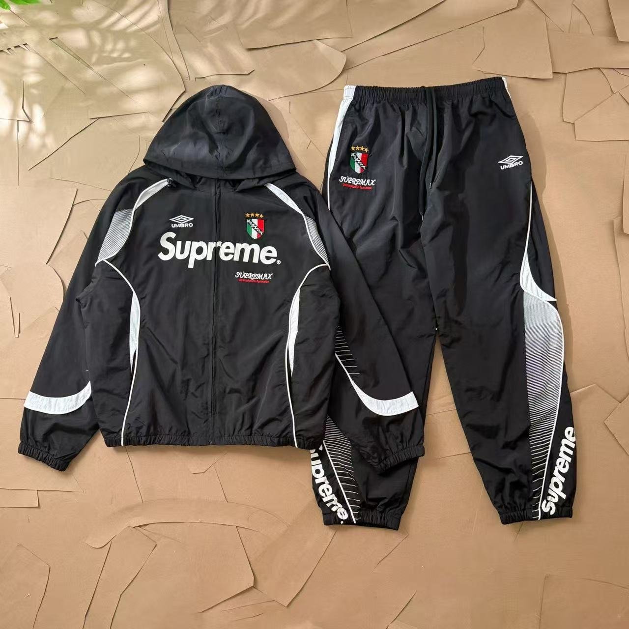 Moncler & The North Face & Supreme pants jacket suit set down jacket