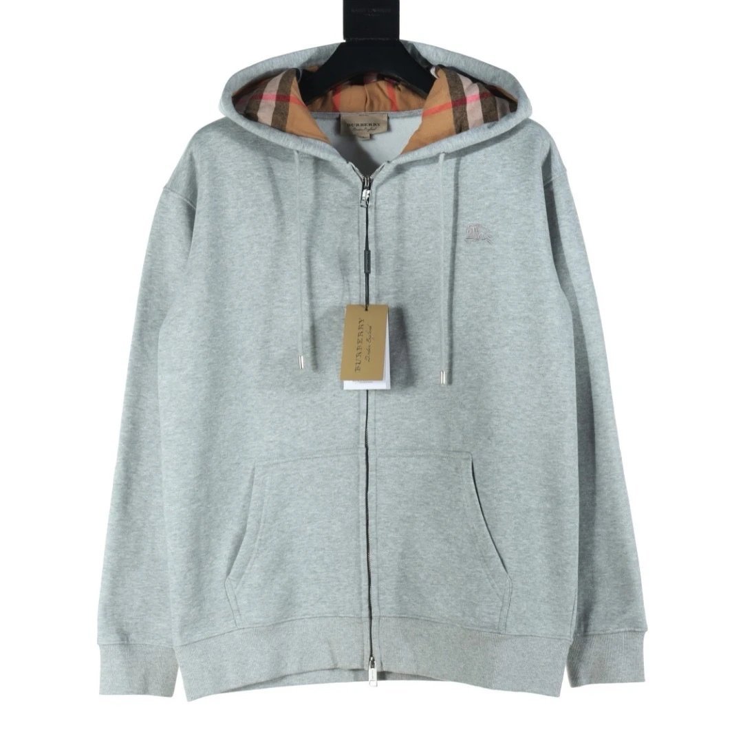 Burberry Check Lined Zip-up Hoodie [13 styles]