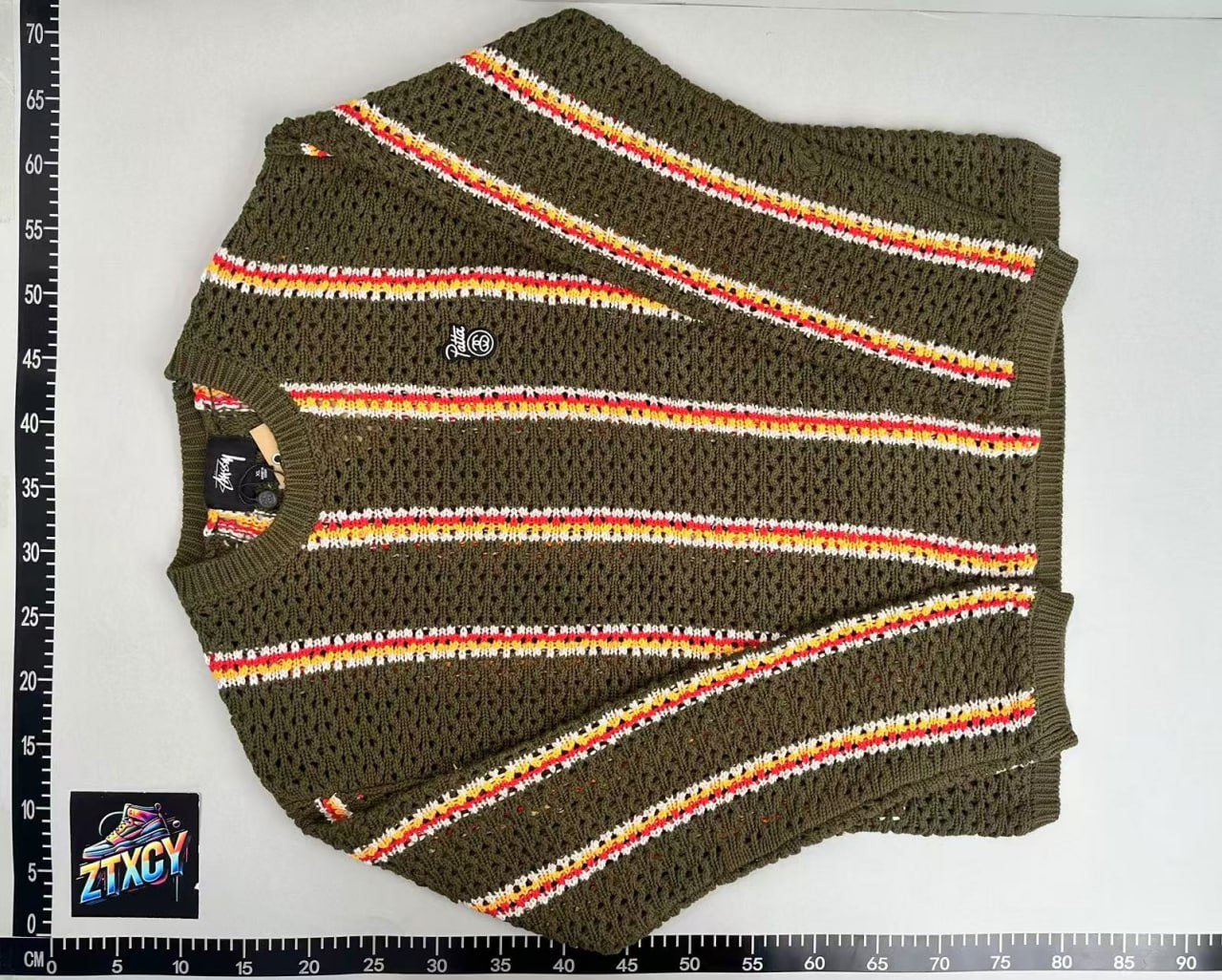 STUSSY Striped Knit Sweater
