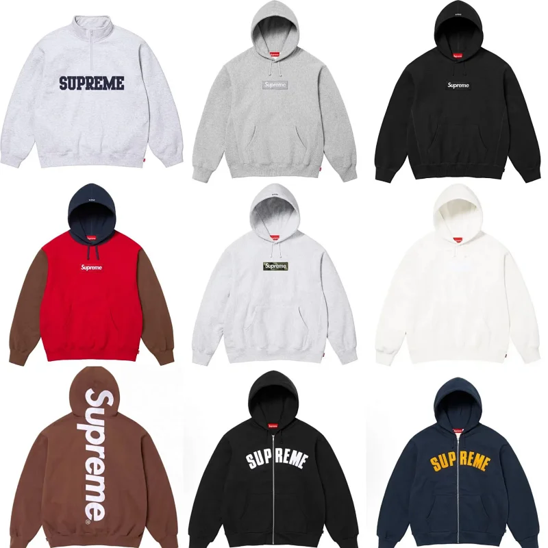 supreme hoodie (40 styles)