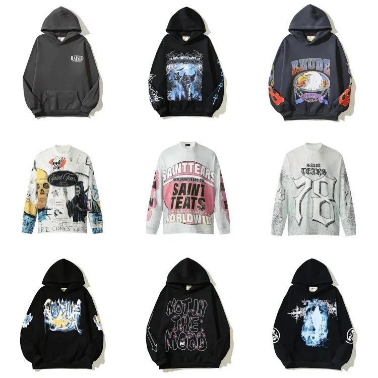 Saint Tears / RHUDE / RAISED Hoodies & Sweatshirts Collection [37 styles]