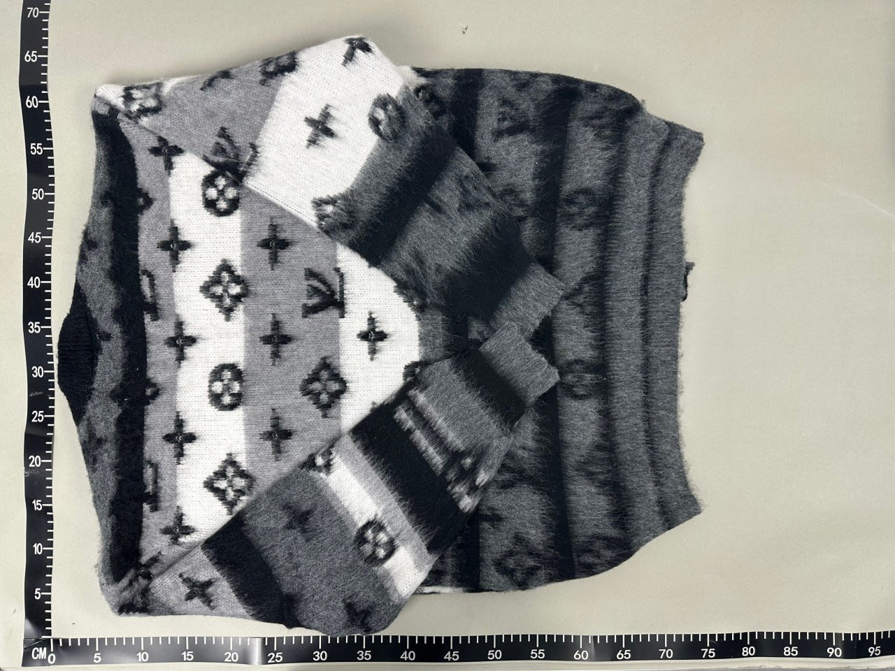 Louis Vuitton Monogram Striped Cardigan Sweater