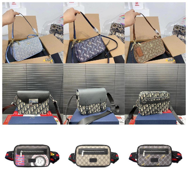 Dior Oblique and Gucci GG Supreme Bags