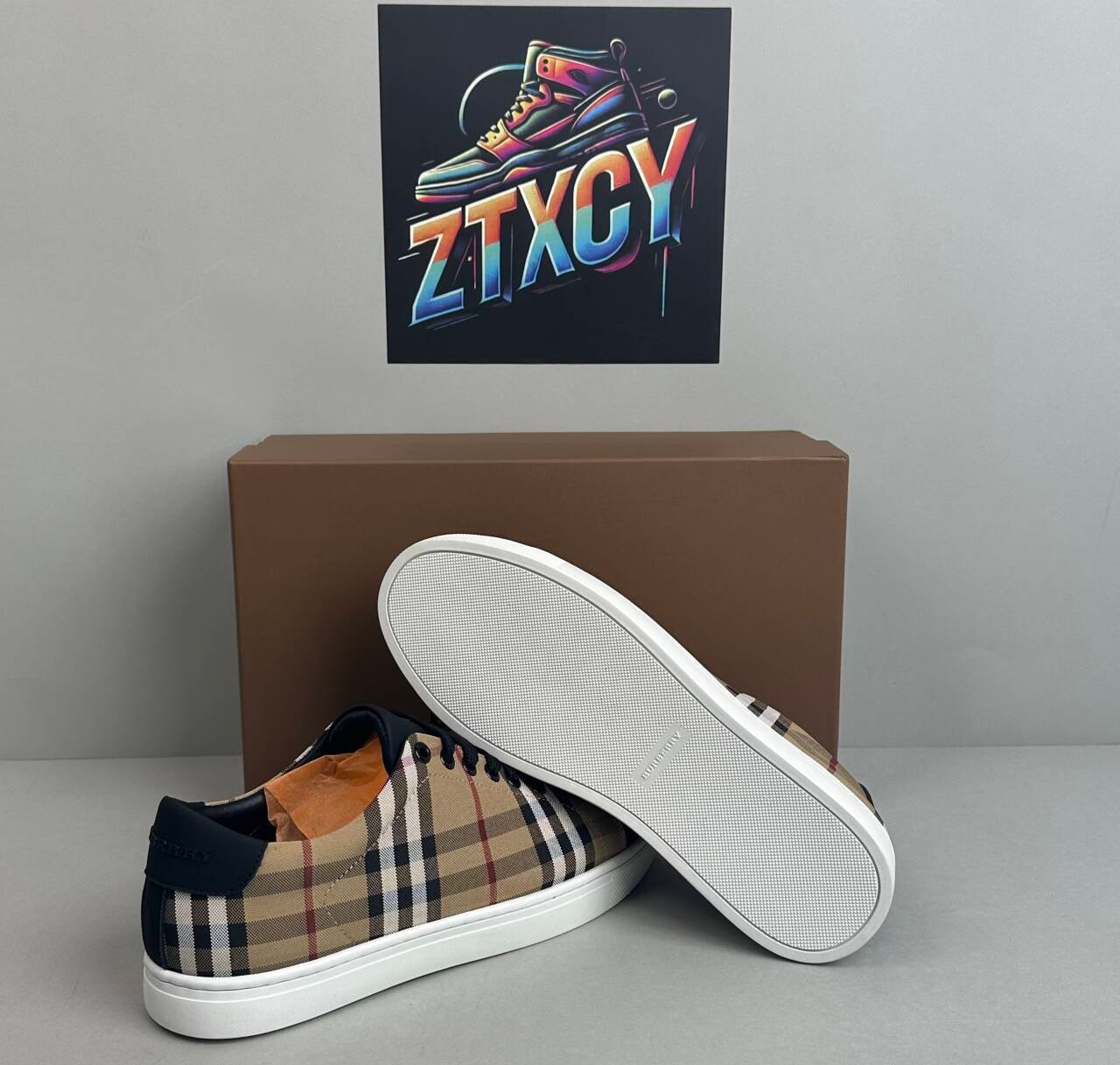 Burberry Check Print Sneakers [28 styles]